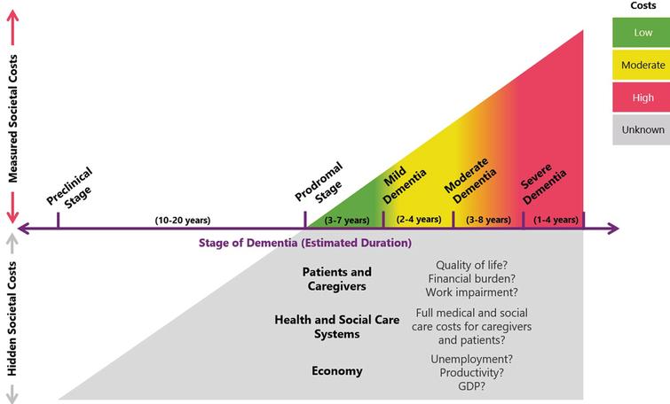 Measured societal costs represent only a proportion of the total burden of Alzheimer's disease and related dementias 